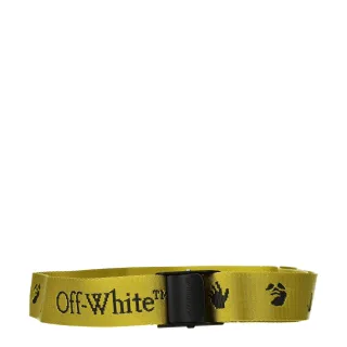 Off-White Gelber Stoff Gürtel Regular