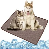 Ledander Hundematte Kühlmatte Hunde Katzen Kühldecke Selbstkühlend Hund Kühl Kühlende, für Zuhause Unterwegs oder im Auto