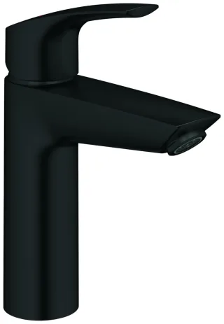 GROHE Waschtischarmatur Eurosmart 23324_3 M-Size glatter Körper matt black, 233242433 233242433