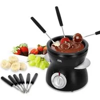 ADE Elektro-Fondue Elektrisches Schokofondue mit 2 Temperaturstufen, 0,25 l, inkl. Gabeln, herausnehmbare Schüssel, zum Schmelzen und Warmhalten