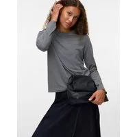 Vero Moda Langarmshirt VMPAULINA LS T-SHIRT GA JRS NOOS Baumwolle, regular fit