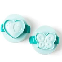 LEKKABOX Ausstechform Eierformer, 2er Set - Eiformer für gekochte Eier Ostern Kinder, Heißes Ei in die Form geben, abkühlen lassen – und fertig!