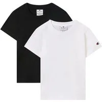 Champion T-Shirt ICONS 2 pack Crewneck T-Shirt (2-tlg) Kurzarm, Rundhalsausschnitt, aus Baumwolle