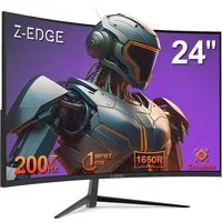 Z-EDGE LED, 1650R Curved-Gaming-Monitor (61 cm/24 ", 1920 x 1080 px, FHD, 1 ms Reaktionszeit, 200 Hz, LCD)