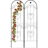 relaxdays Rankgitter Metall 2er Set