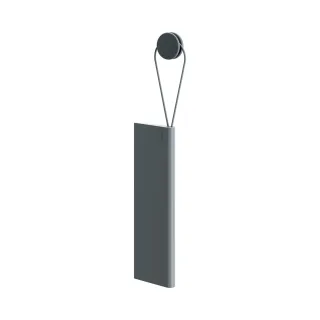 KEUCO Universalartikel Duschabzieher mit klebbarer Wandhalterung grau, 04959380000 04959380000