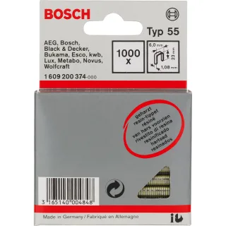 Bosch Schmalrückenklammer Typ 55, geharzt, 6 x 1,08 - 1609200374