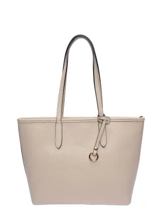 Roberta M Beige Rindsledertasche