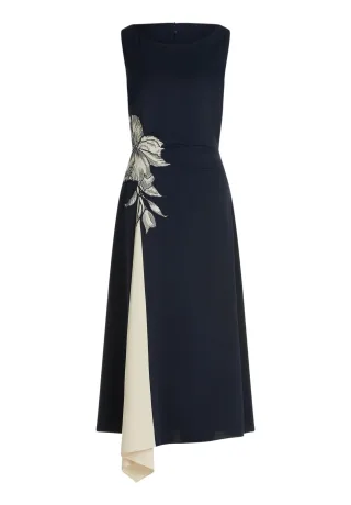 Vera Mont - Cocktailkleid patch dark blue/cream - Gr. - 42