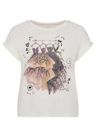 CARTOON - Printshirt Beige - Gr. - 46