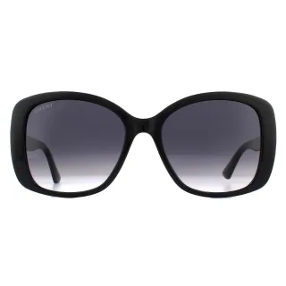 Gucci Butterfly Damen Schwarz Grau Gradient Sonnenbrille