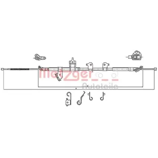 Metzger Handbremsseil hinten rechts Toyota Rav 4 3 17.1567