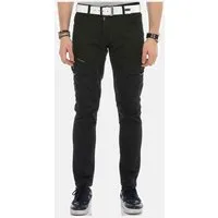 Cipo & Baxx Cargojeans Jeans mit schrägen Cargotaschen, CD566