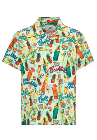 King Kerosin Herren Hawaii Hemd Tiki Cocktails