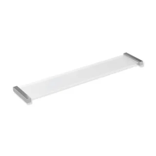 Hewi System 900 Q Ablage 900Q03.00740 chrom, mit Glasplatte, 616x20x122mm