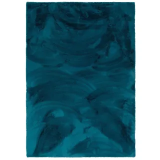Pergamon Fellteppich, Petrol, Textil, 90x160 cm, Teppiche & Böden, Teppiche, Fellteppiche
