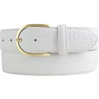 BELTINGER Ledergürtel Damen-Gürtel mit goldener Gürtelschnalle und Krokoprägung 4 cm - Leder (1-St)
