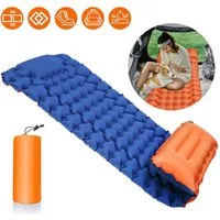 AKKEE Isomatte Camping luftmatratze mit kopfkissen für Outdoor, Campingmatte, 198 x 72 x 8 cm
