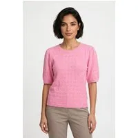 Vero Moda Kurzarmpullover VMDOFFY STITCH 2/4 O-NECK PULLOVER NOOS Materialmix, regular fit