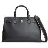 Tommy Hilfiger Handtasche TH JOY SATCHEL, Damen Schultertasche, Umhängetasche mit TH-Logo