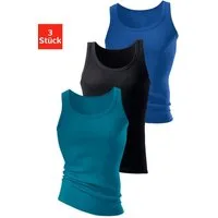 H.I.S Tanktop Feinripp (Packung, 3-tlg) aus weicher Baumwollqualität