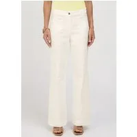 bianca Stretch-Hose MELBOURNE aus elastischem white Denim
