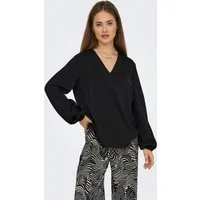 ONLY Langarmshirt ONLLUCY LIFE LS V-NECK TOP WVN