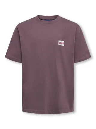 KIDS ONLY - OSJFRED LIFE RLX SS LABEL TEE NOOS Violett - Gr. - 176