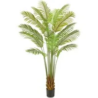 Kunstpalme Arecapalme, Creativ green, Höhe 200 cm, mit naturgetreuen Palmwedeln