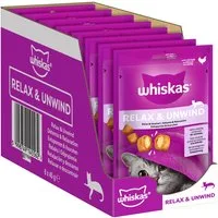 Whiskas WHISKAS® Relax & Unwind mit Huhn 8 x 45g, Snack für: Katze