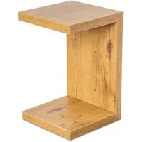 Levandeo® Couchtisch, Beistelltisch Coco Kernbuche 32x32cm Höhe 50cm