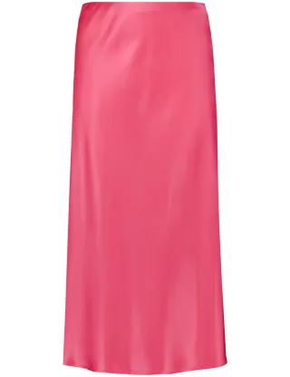 TAIFUN - Elastischer Satinrock violet/pink - Gr. - 34