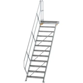 Munk Treppe mit Plattform 45° Stufenbreite 800 mm - 600452