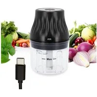 ADE Akku-Zerkleinerer elektrisch, Zwiebelschneider inkl. USB-C-Kabel, 45 W, Einhandbedienung, 150 ml Kapazität, perfekt für Pestos, Dips, Saucen