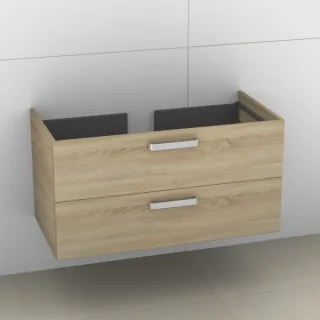 Artiqua 412 Waschtischunterschrank für Ventuno T0019 Castello Eiche quer NB, 412-WU2L-I26-7134-426 412-WU2L-I26-7134-426