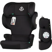 capsula® Autokindersitz faltbarer Kindersitz mit Isofix, Gruppe 2/3, 4-12 Jahre, schwarz, ab: ab 4 Jahren, (1-tlg), Autogurt