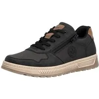 Rieker Sneaker Freizeitschuh, Halbschuh, Schnürschuh mit Kontrastbesatz