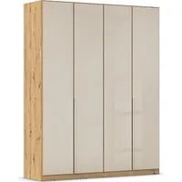OTTO home Drehtürenschrank Kleiderschrank Kleiderschränke Schrank Garderobe AGORDO mit Glasfront (in zwei Griff-Farben, Breiten 91-405 cm) durchdachte Innenausstattung, in 8 Breiten und 2 Höhen MADE IN GERMANY