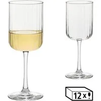 LIBBEY Weinglas Libbey Gläser-Set -LINEAR-, 12er Set, 12-tlg., Glas, 399 ml, hochwertig verarbeitet, im modernen Design