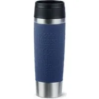 Emsa Thermobecher Travel Mug Classic, mit 360°-Trinköffnung, auslaufsicher, rutschfest, Edelstahl, Kunststoff, Silikon, 4h heiß, 8h kalt - 360 ml / 6h heiß, 12h kalt - 500 ml, 100% dicht