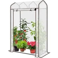 Sekey Tomatengewächshaus Foliengewächshaus Tomatenhaus mit Spitzdach für Garten und Balkon, BxTxH: 100 x 50 x 150,00 cm, 100 x 50 x 150 cm, Winterfest Dachschräge Tomaten