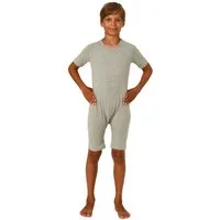 Normann Pyjama Kinder Pflegebody kurzarm - UNISEX - mit Beinreissverschluss
