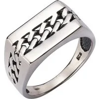 Firetti Fingerring Schmuck Geschenk Silber 925 Silberring Panzerkette