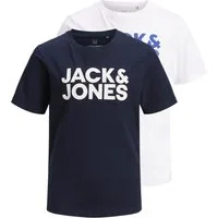 Jack & Jones Junior T-Shirt JJECORP LOGO TEE SS CN 2PK MP NOOS JNR (Packung, 2-tlg)