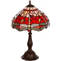 BIRENDY Stehlampe Birendy 12 Zoll Tischlampe Tiffany Libelle groß Motiv Lampe