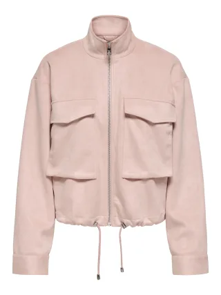 ONLY - ONLDIANE LIFE FAUX SUEDE HIGH JACKET OTW Sepia Rose - Gr. - M
