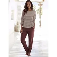 H.I.S Pyjama (Set, 2 tlg) mit Logostickerei auf der Brust