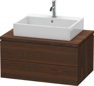 Duravit L-Cube Konsolenwaschtischunterbau wandhängend Nussbaum gebürstet Matt 820x547x400 mm - LC581 LC581706969