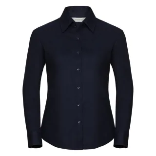 Russell Collection - Langärmelige Bluse - Damen (Marineblau)