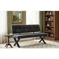 B&D home Essbank KAREN (1-St), gepolstert, Metallgestell, mit oder ohne Rückenlehne, in 120/140/160cm